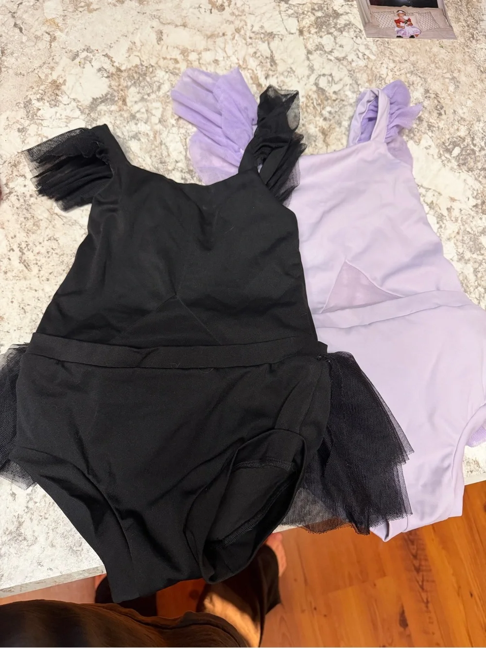 Set of 3 Girls size 4/5 dance leotards with tutu.